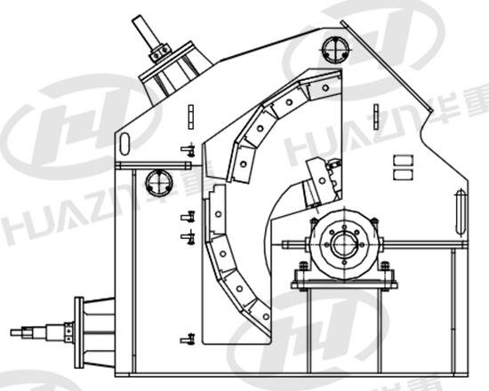 ISP系列反擊式破碎機(jī)結(jié)構(gòu)圖